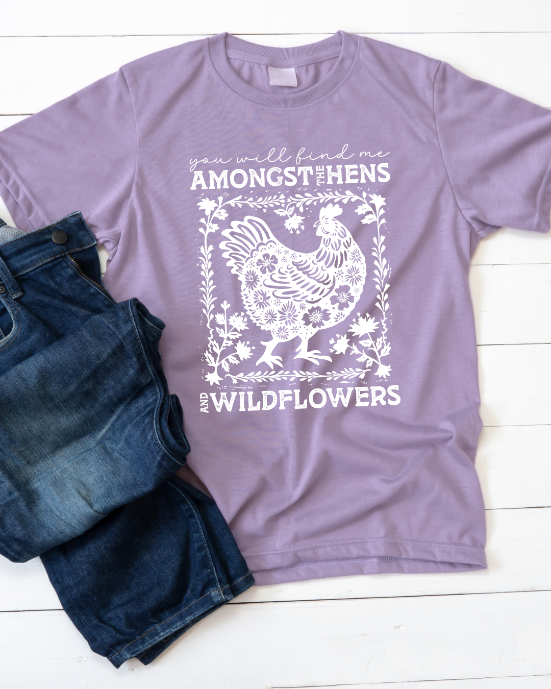 Hens & Wildflowers Tee